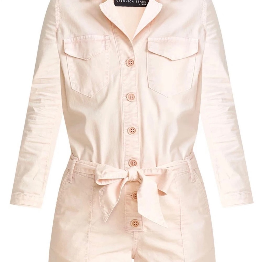 Veronica Beard Blush Pink Utility Romper - Picture 3 of 4